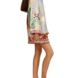 Alemais Michelle Silk Shirt - Vermillion