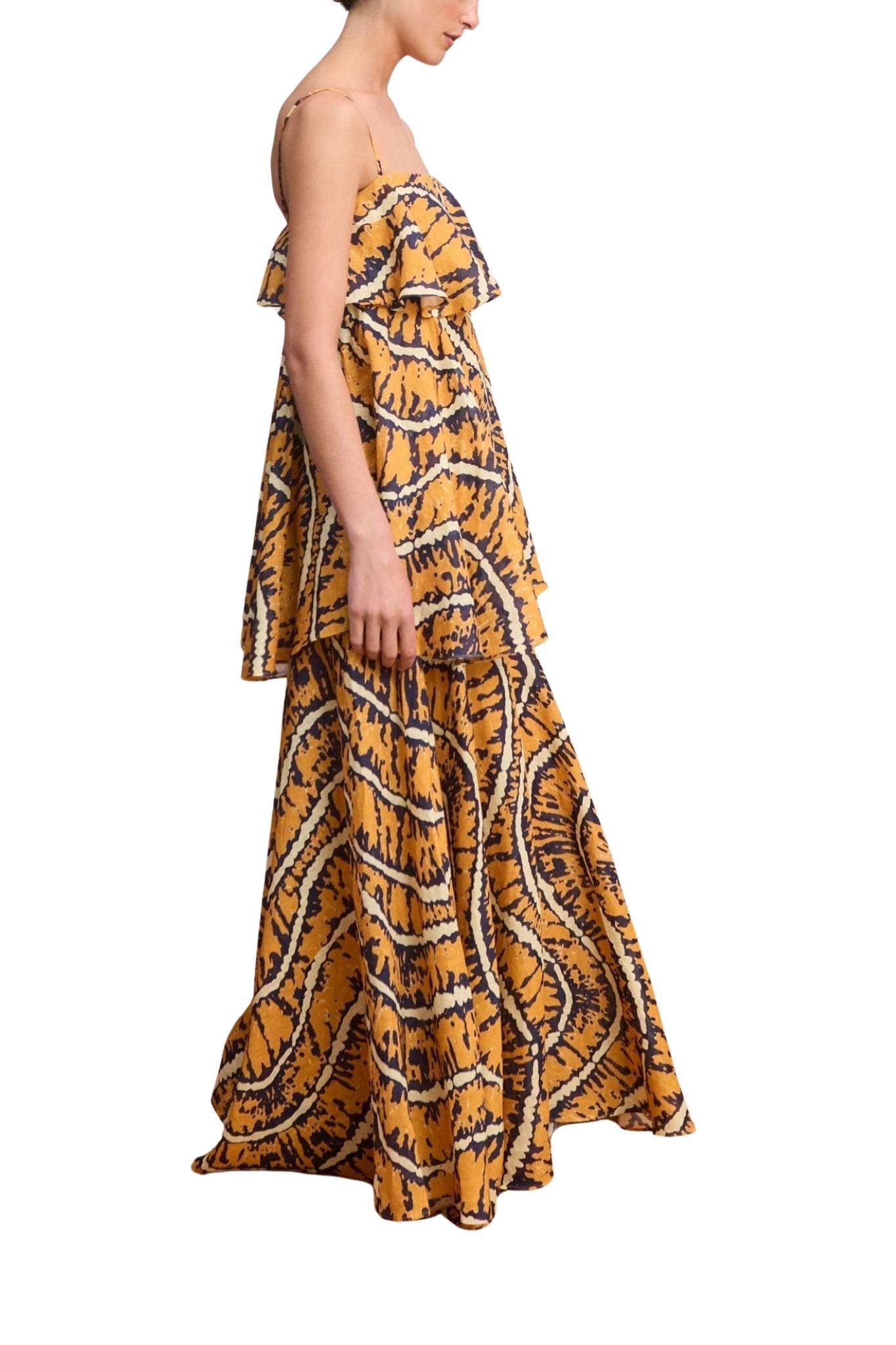 Alemais Ripple Dress - Vermillion