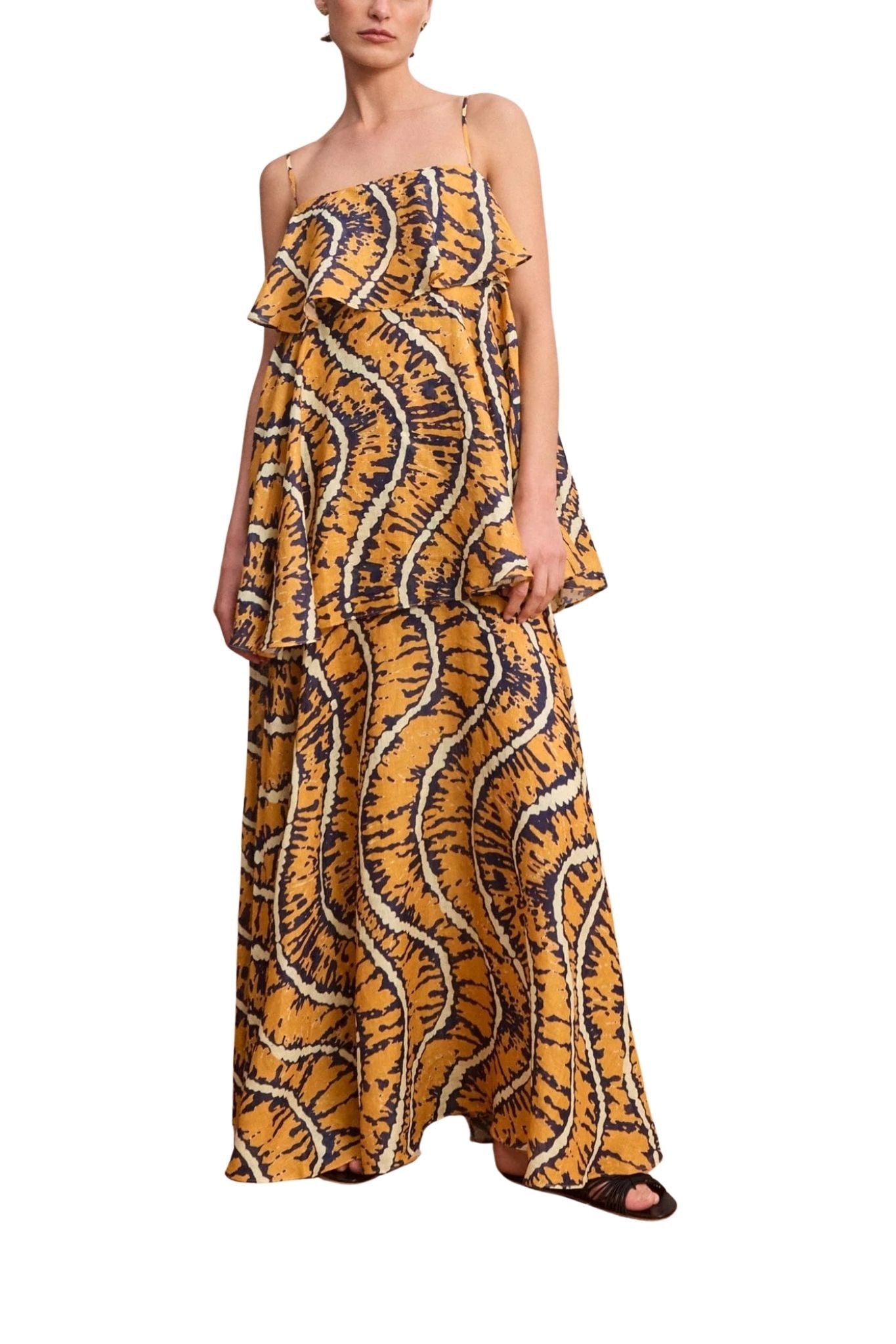 Alemais Ripple Dress - Vermillion