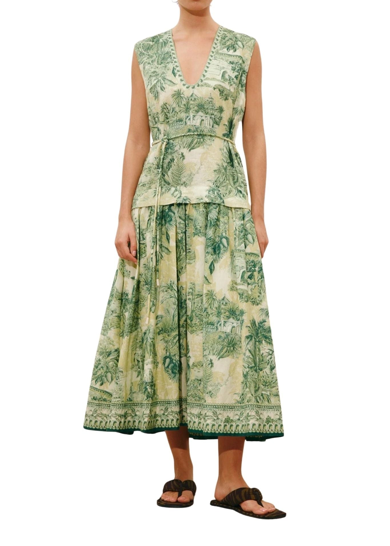 alemais midi dress Alemais Sara Midi Dress Green / 8 AU/UK (4 US)