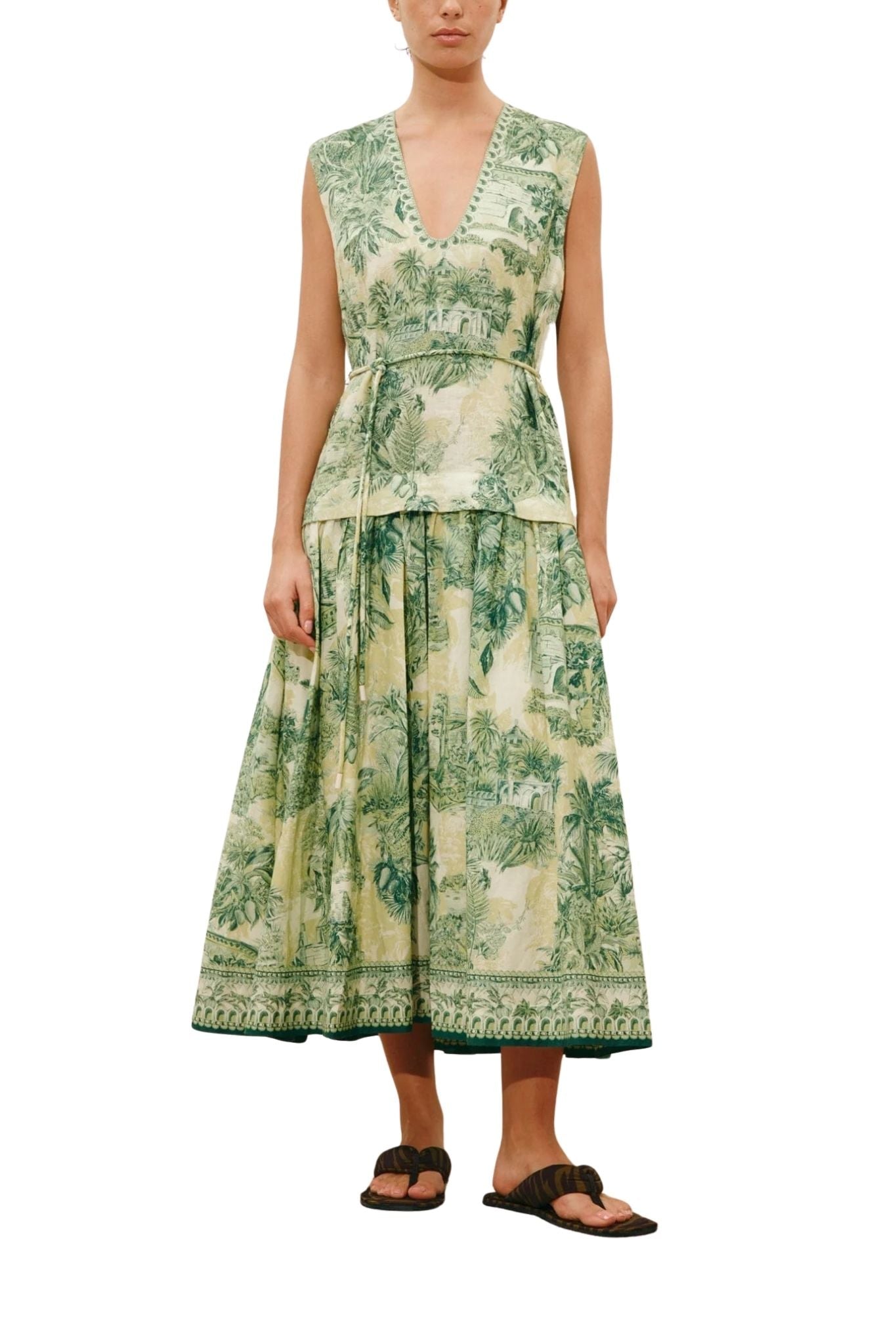 Alemais Sara Midi Dress Green / 8 AU/UK (4 US) Alemais Sara Midi Dress Green / 8 AU/UK (4 US)
