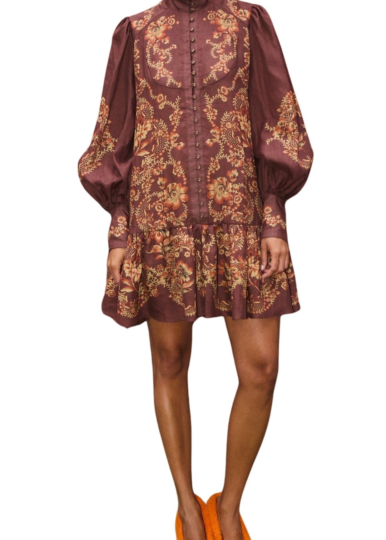 Alemais Seraphina Mini Dress - Vermillion