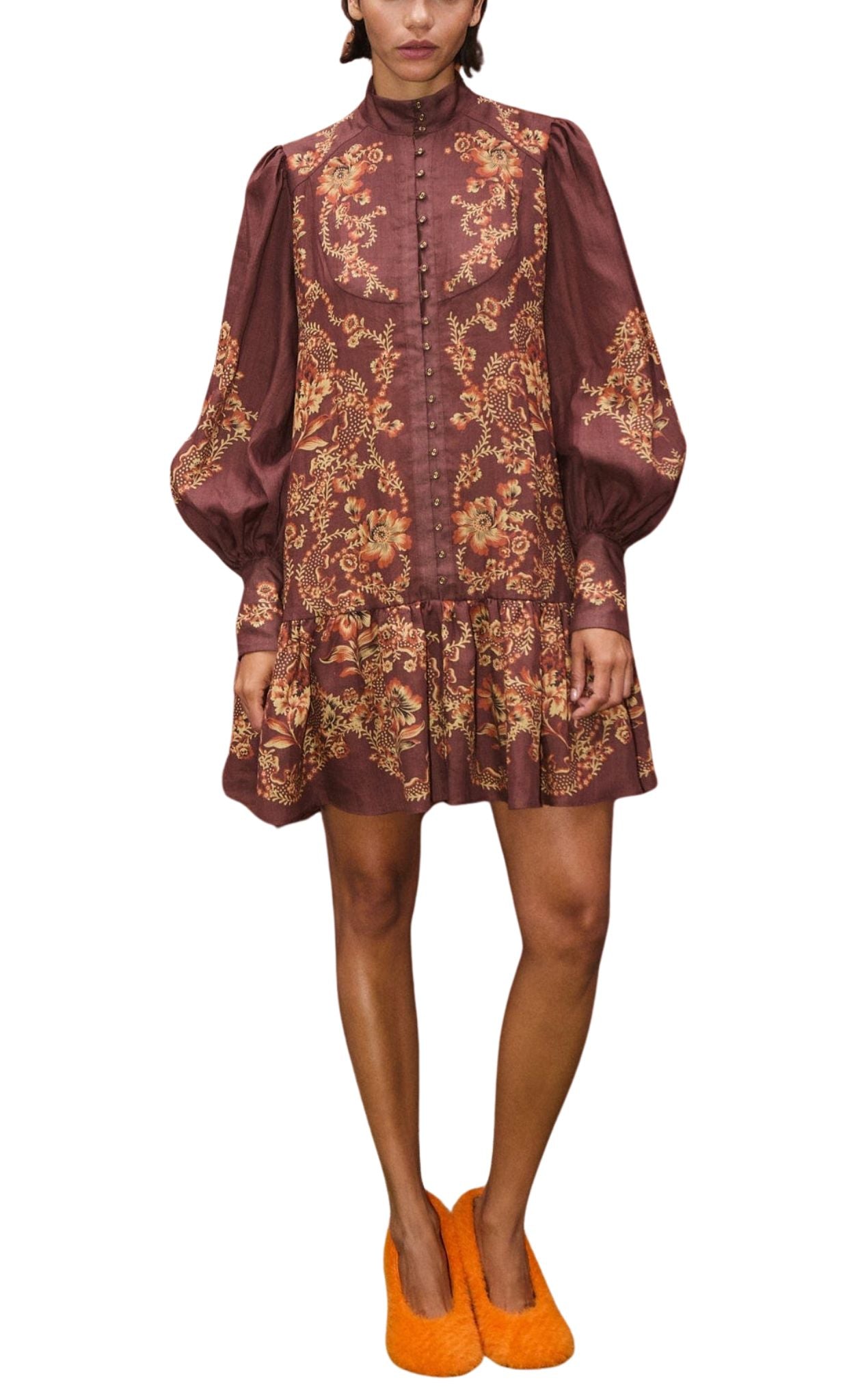 Alemais Seraphina Mini Dress - Vermillion