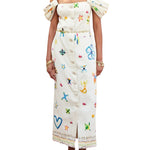 Alemais Sidi Midi Dress - Vermillion