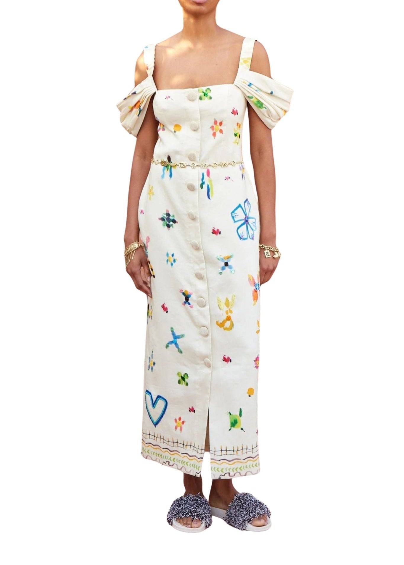 Alemais Sidi Midi Dress - Vermillion