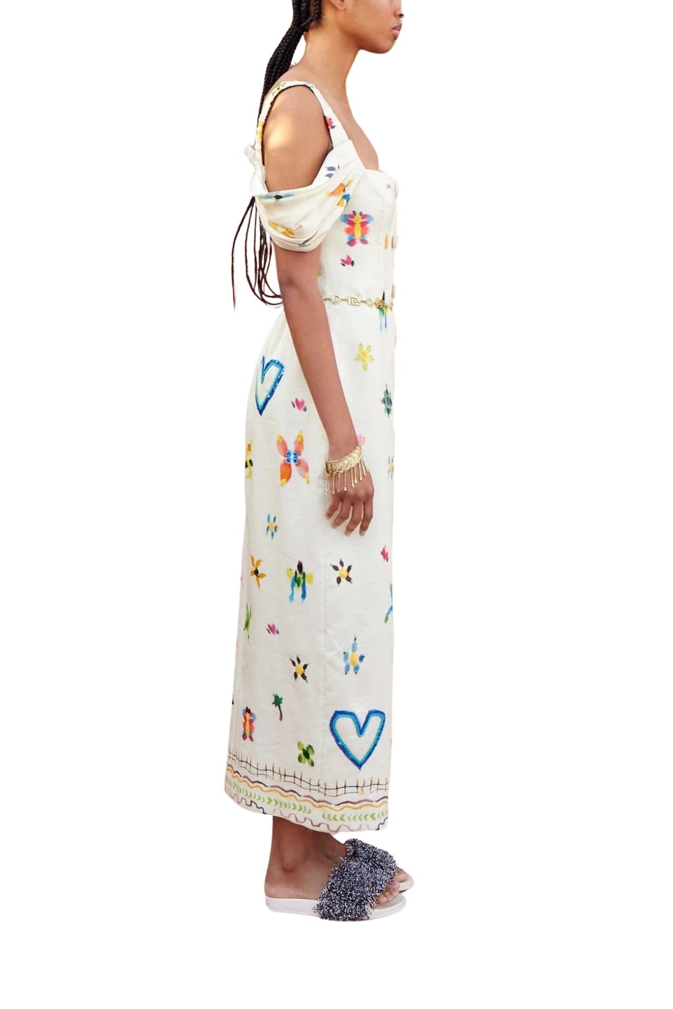 Alemais Sidi Midi Dress - Vermillion