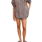 Alemais Sirocco Embroidered Shirt - Vermillion