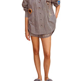 Alemais Sirocco Embroidered Shirt - Vermillion