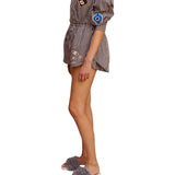 Alemais Sirocco Embroidered Short - Vermillion