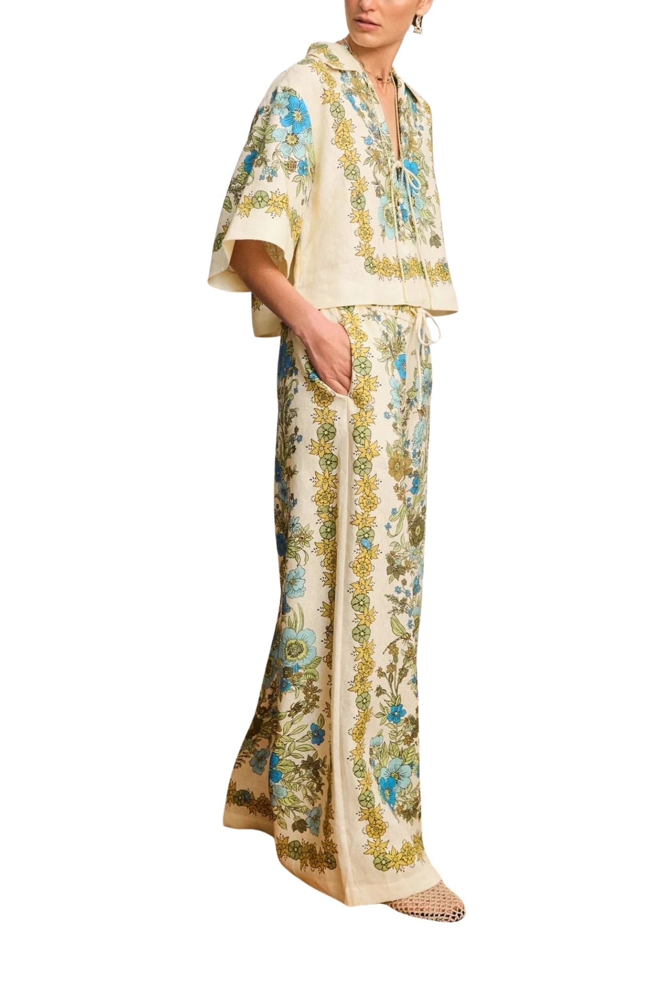 Alemais Sophia Pant - Vermillion