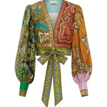 Alemais Splice Crop Top - Vermillion