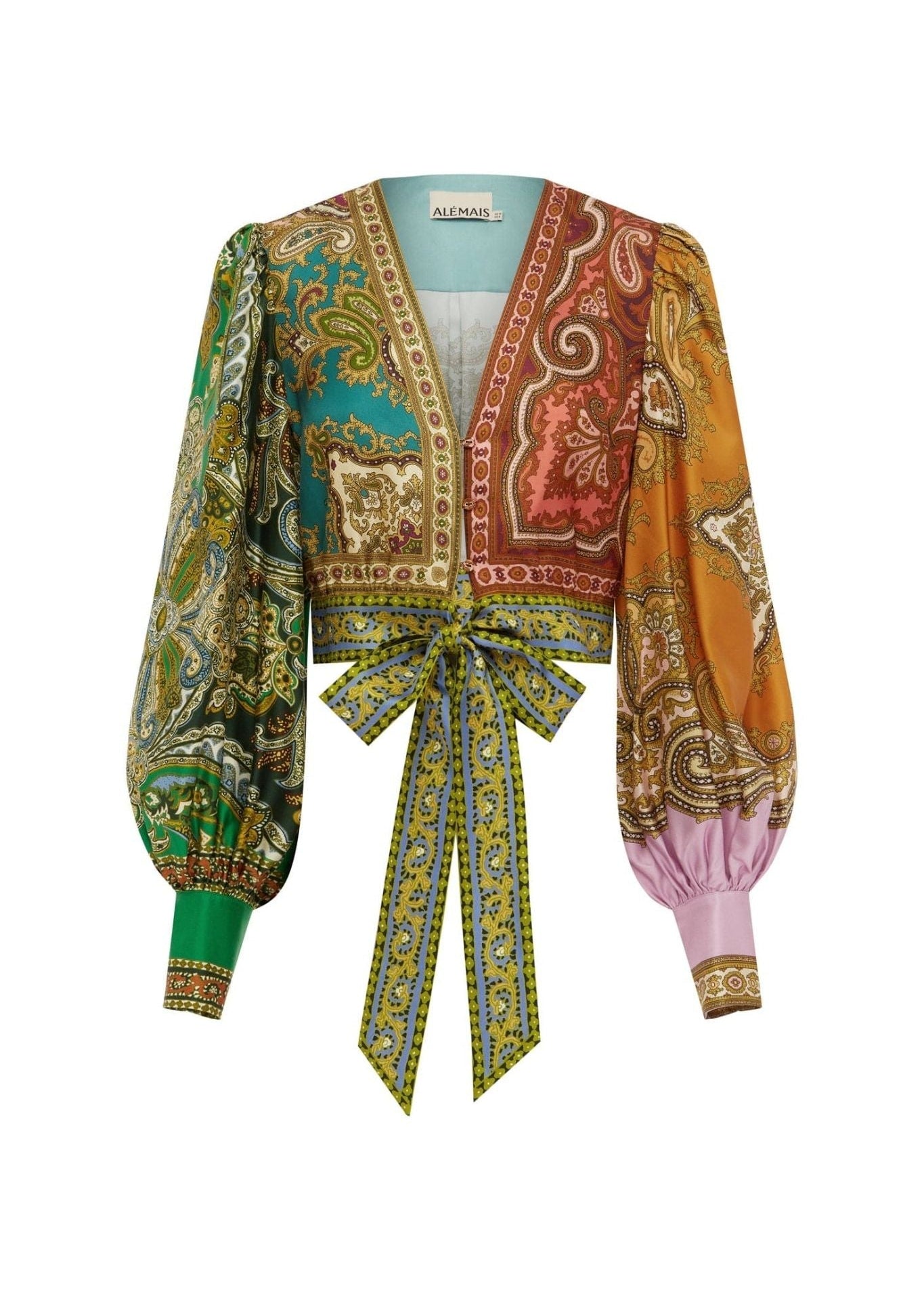 Alemais Splice Crop Top - Vermillion