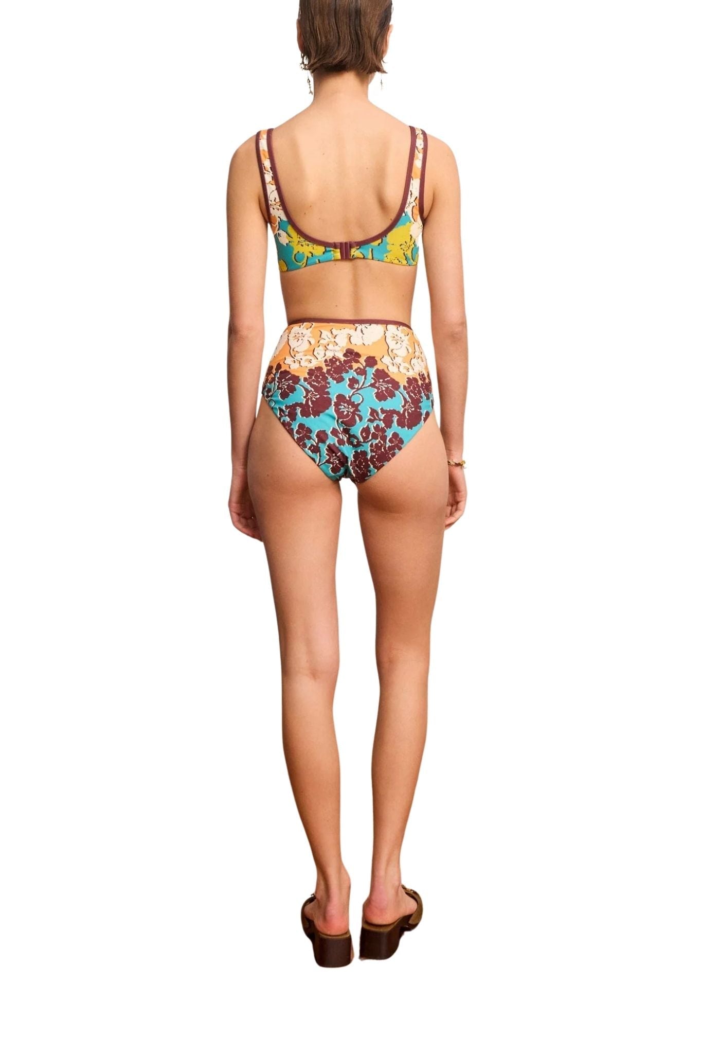 Alemais Splice High Waist Brief - Vermillion