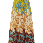 Alemais Splice Midi Skirt - Vermillion