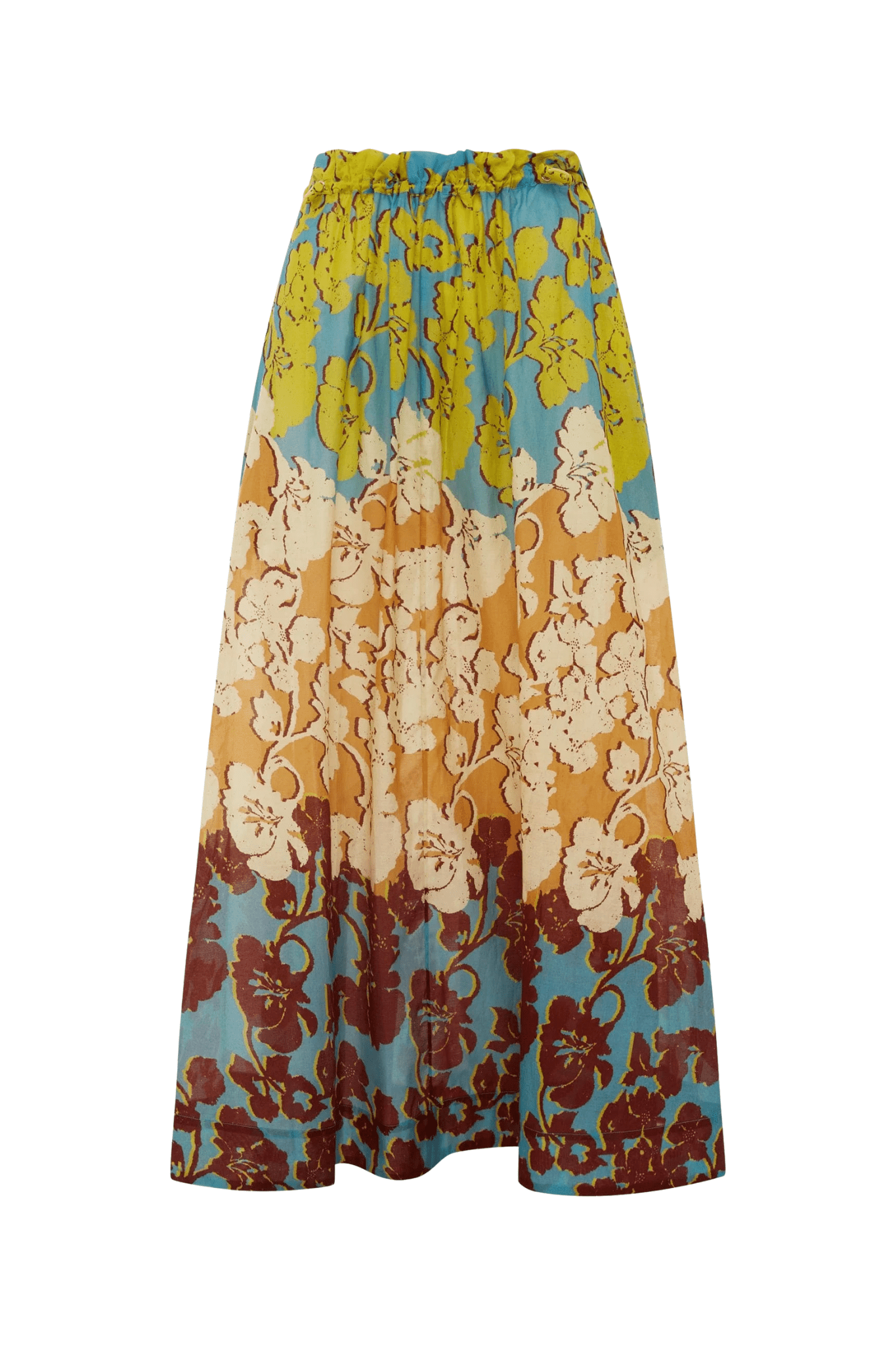 Alemais Splice Midi Skirt - Vermillion