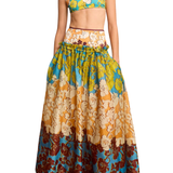 Alemais Splice Midi Skirt - Vermillion