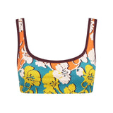 Alemais Splice Scoop Neck Top - Vermillion