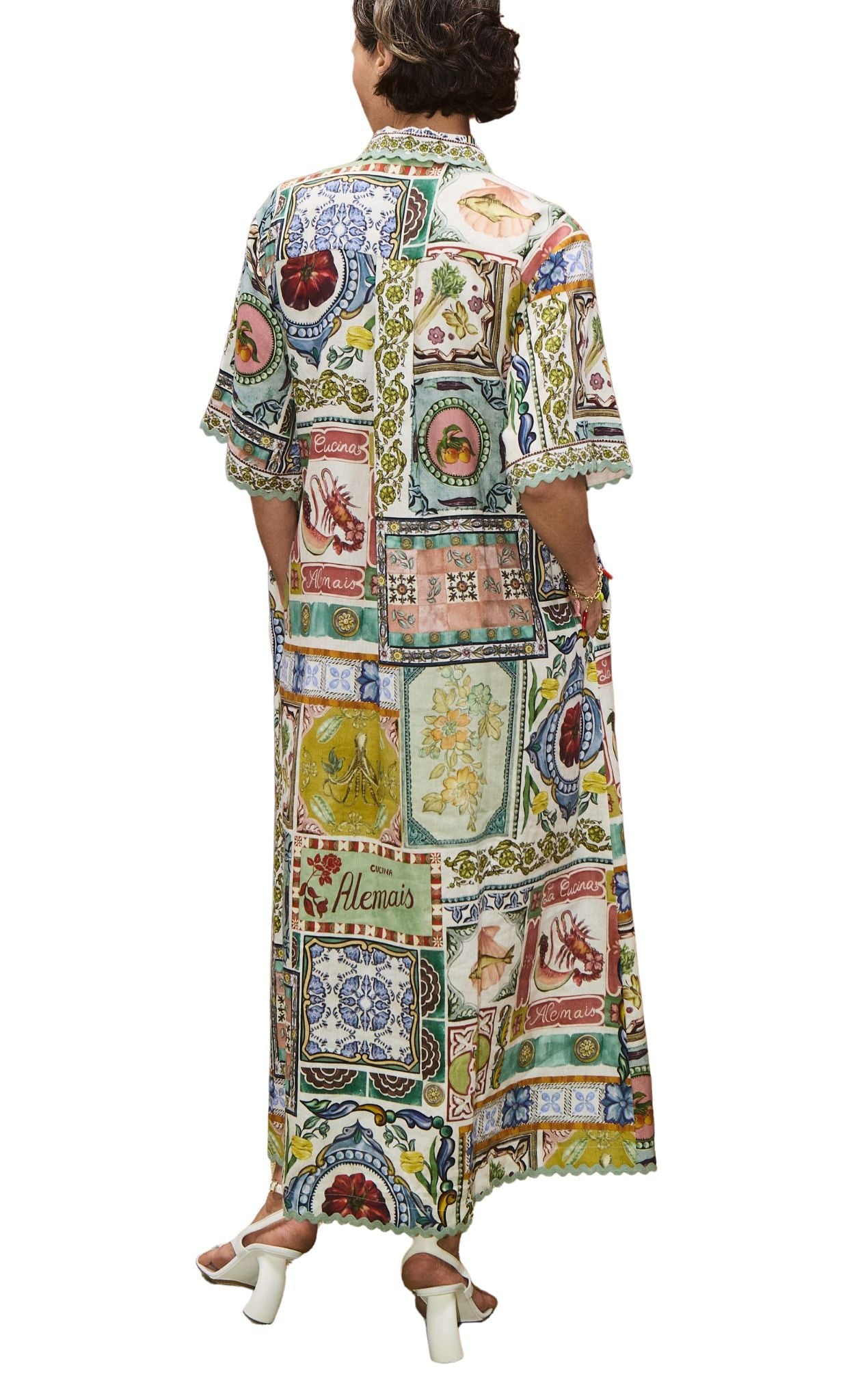 Alemais Tommasina Shirtdress - Vermillion