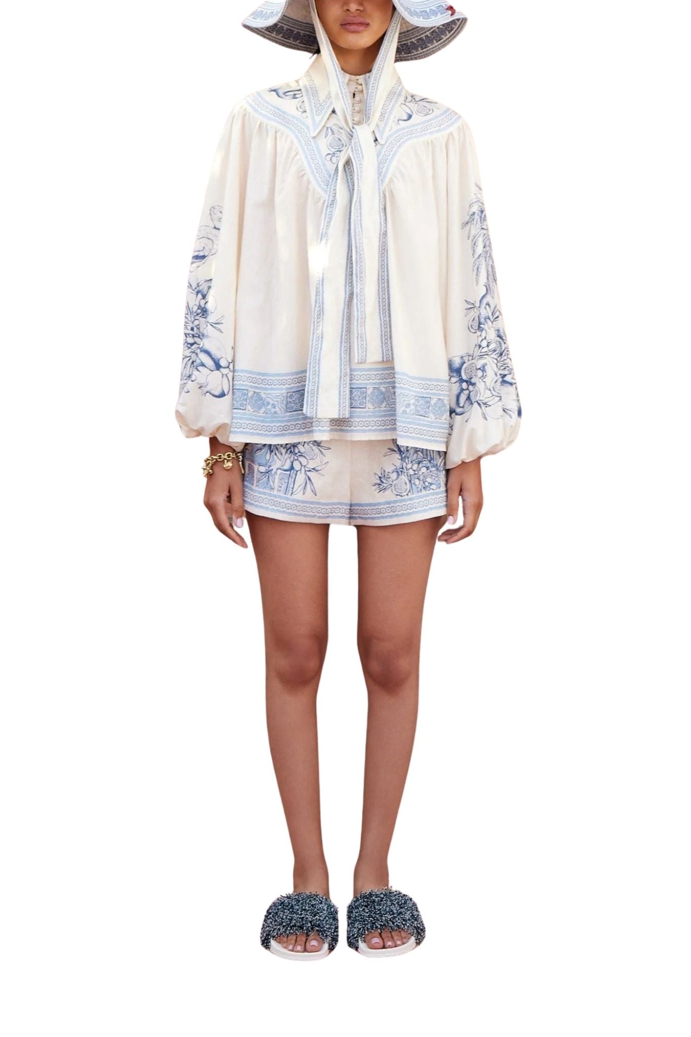 Alemais Villa Romantica Blouse - Vermillion