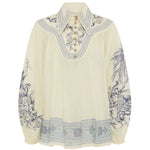 Alemais Villa Romantica Blouse - Vermillion