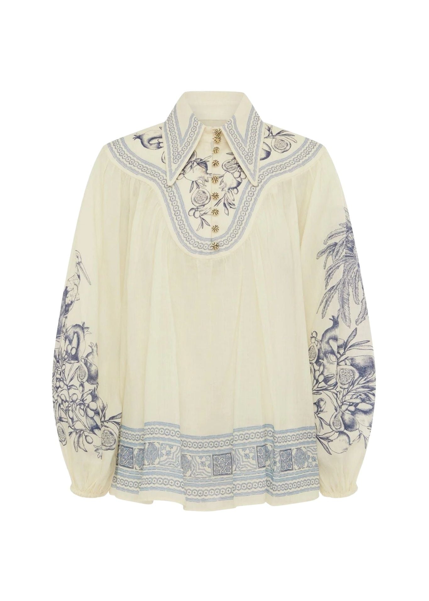 Alemais Villa Romantica Blouse - Vermillion