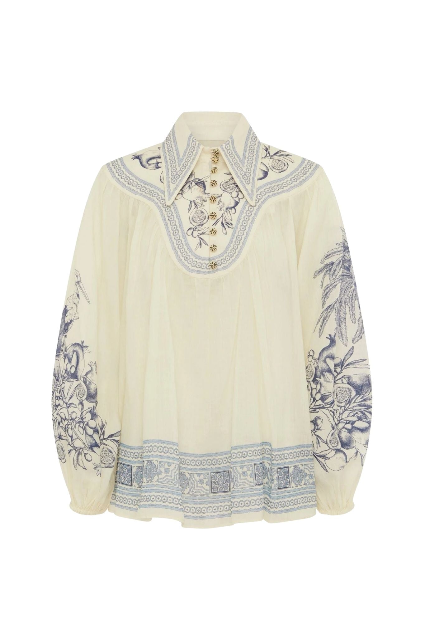 Alemais Villa Romantica Blouse - Vermillion