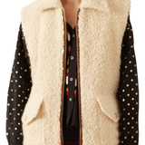 Alix of Bohemia Mickey Siri Wool Vest - Vermillion