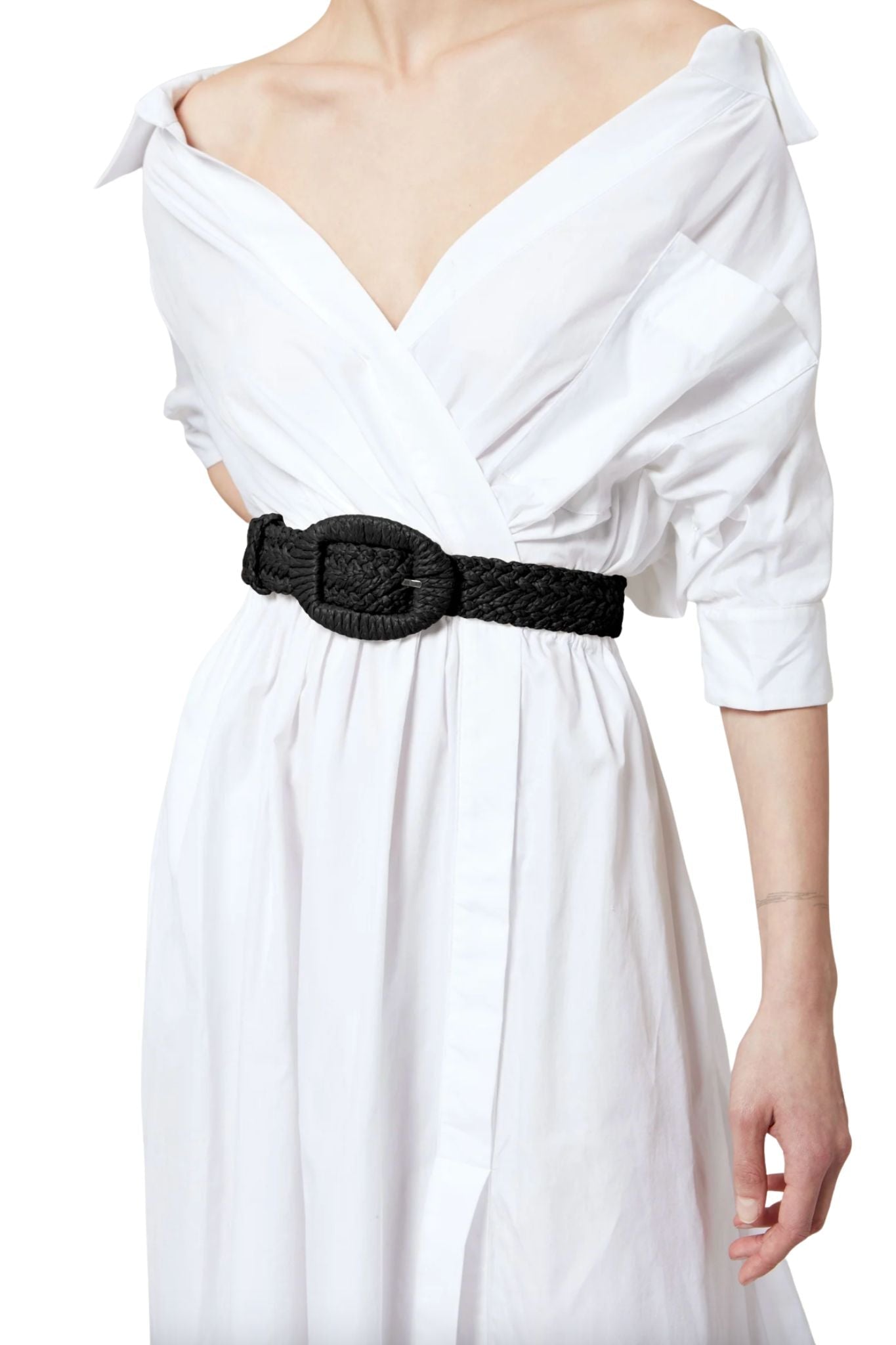 Altuzarra Raffia Belt - Vermillion