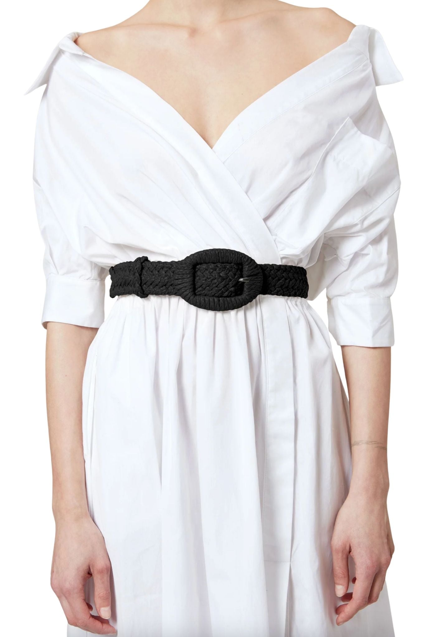 Altuzarra Raffia Belt - Vermillion