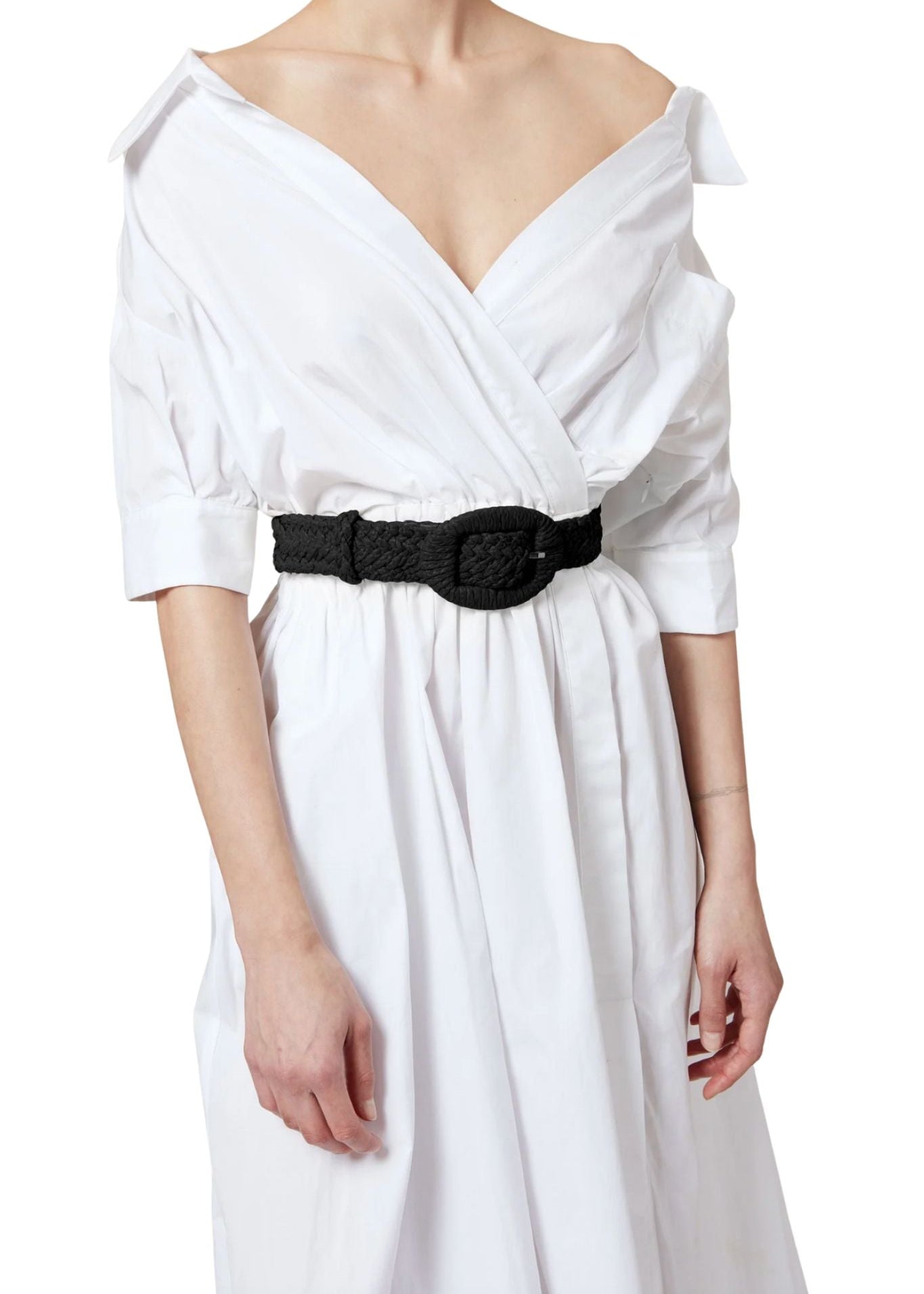 Altuzarra Raffia Belt - Vermillion