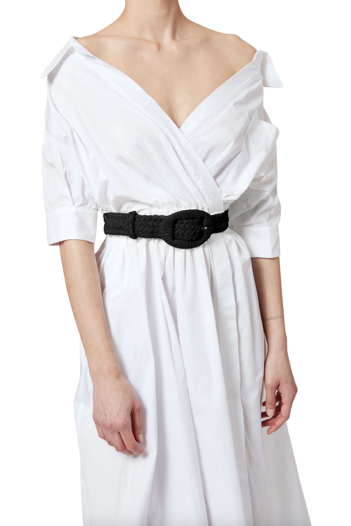 Altuzarra Raffia Belt - Vermillion