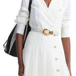 Altuzarra Vintage Brass Buckle Belt - Vermillion