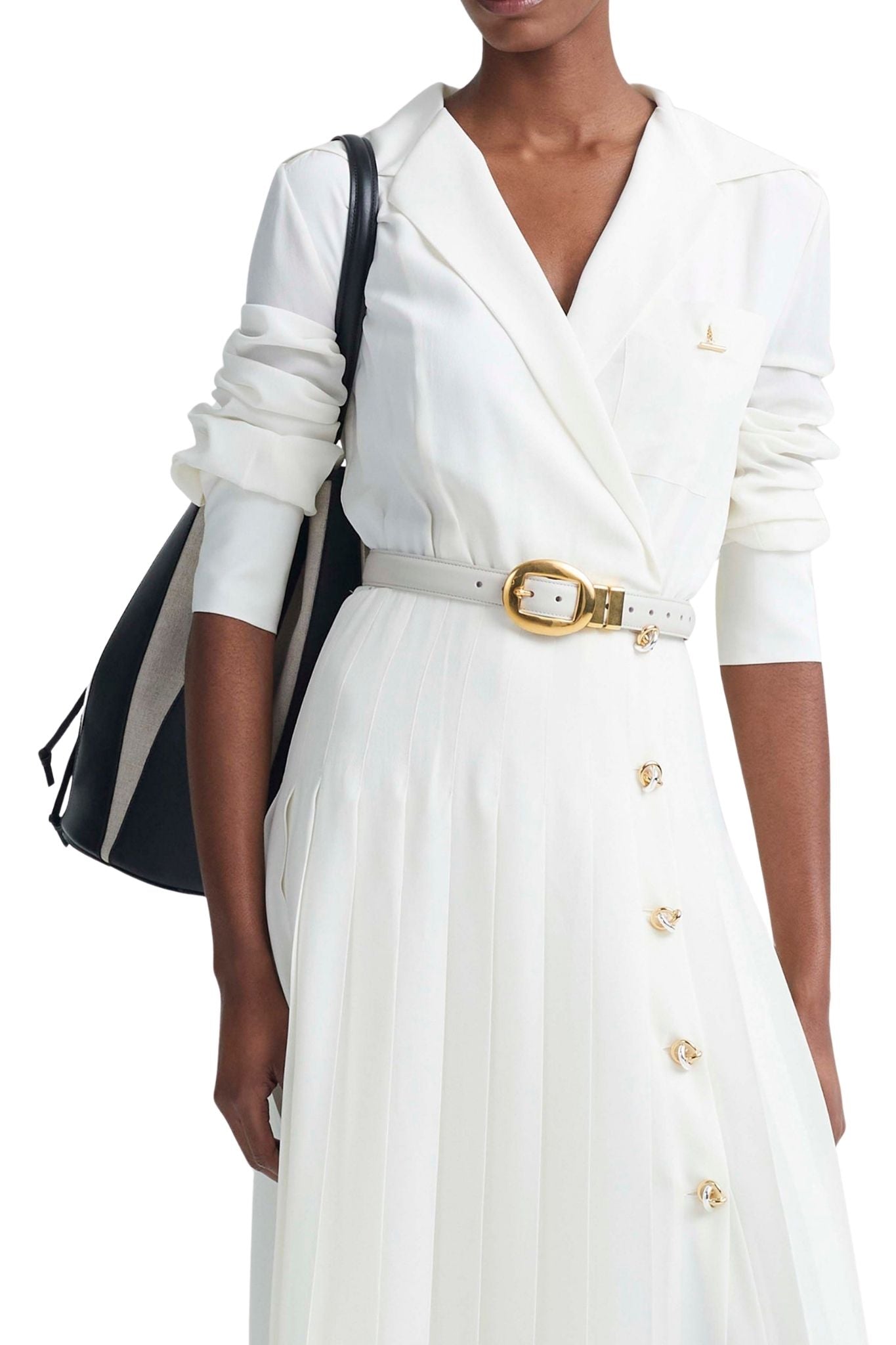 Altuzarra Vintage Brass Buckle Belt - Vermillion