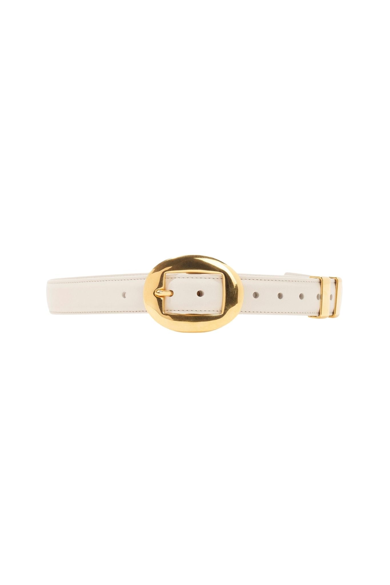 Altuzarra Vintage Brass Buckle Belt - Vermillion