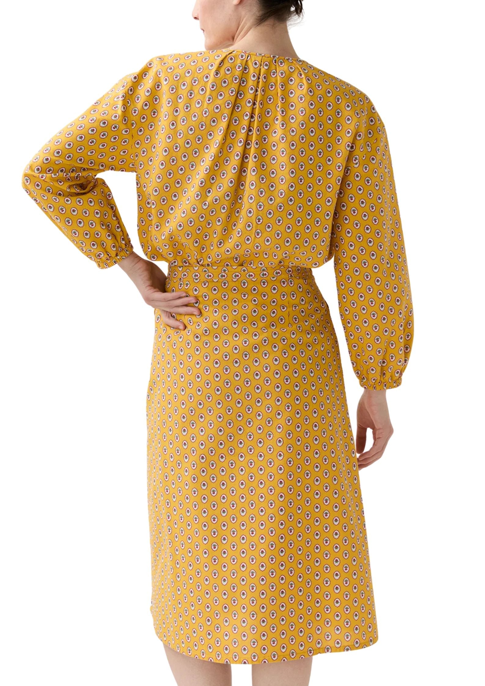 Ann Mashburn Adley Wrap Skirt - Vermillion