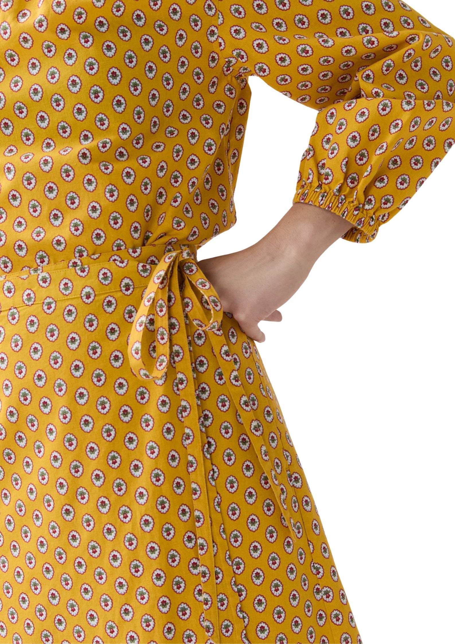 Ann Mashburn Adley Wrap Skirt - Vermillion