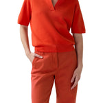 Ann Mashburn Alison Sweater - Vermillion