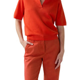 Ann Mashburn Alison Sweater - Vermillion