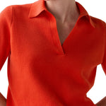 Ann Mashburn Alison Sweater - Vermillion