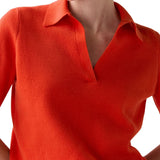 Ann Mashburn Alison Sweater - Vermillion