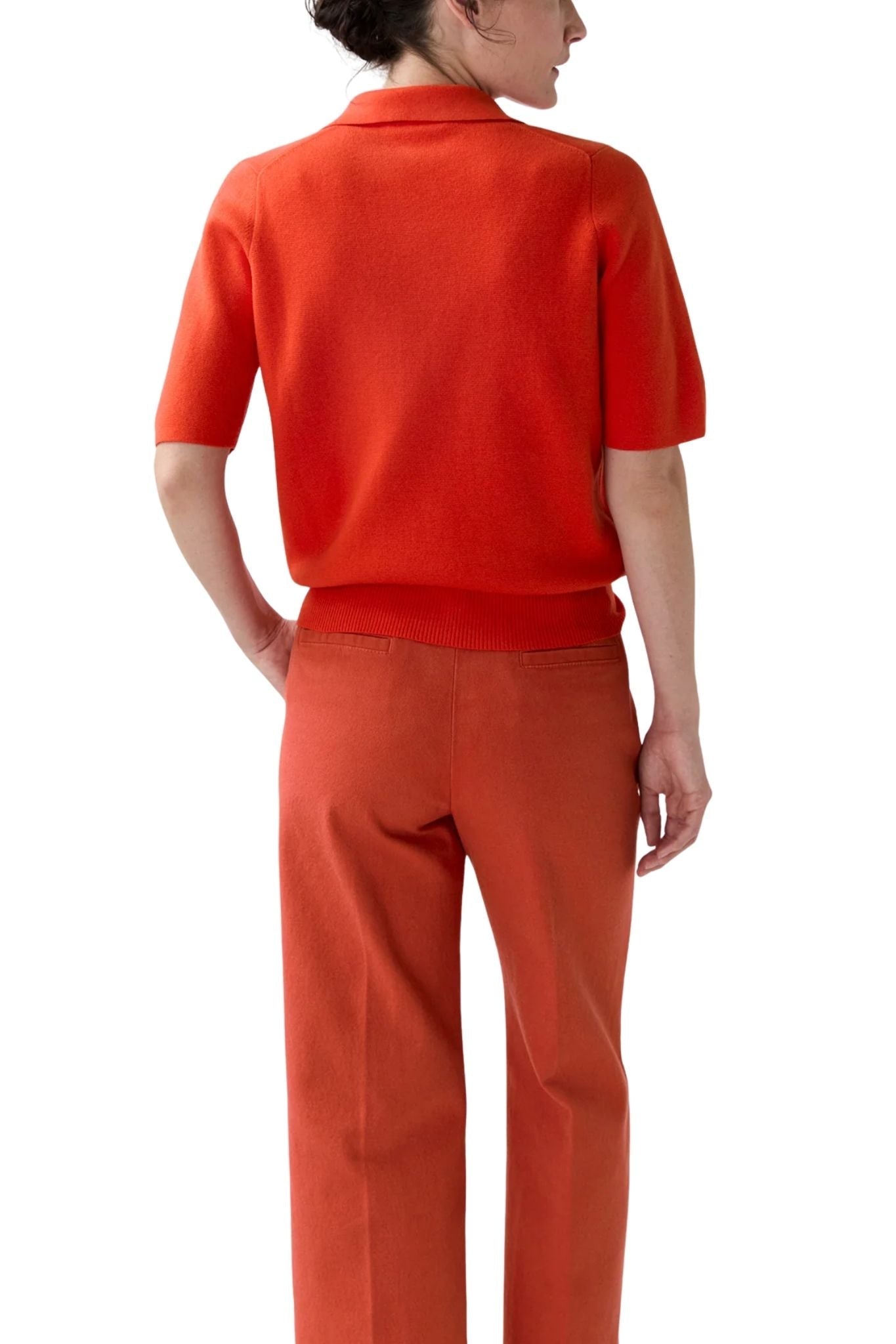 Ann Mashburn Alison Sweater - Vermillion