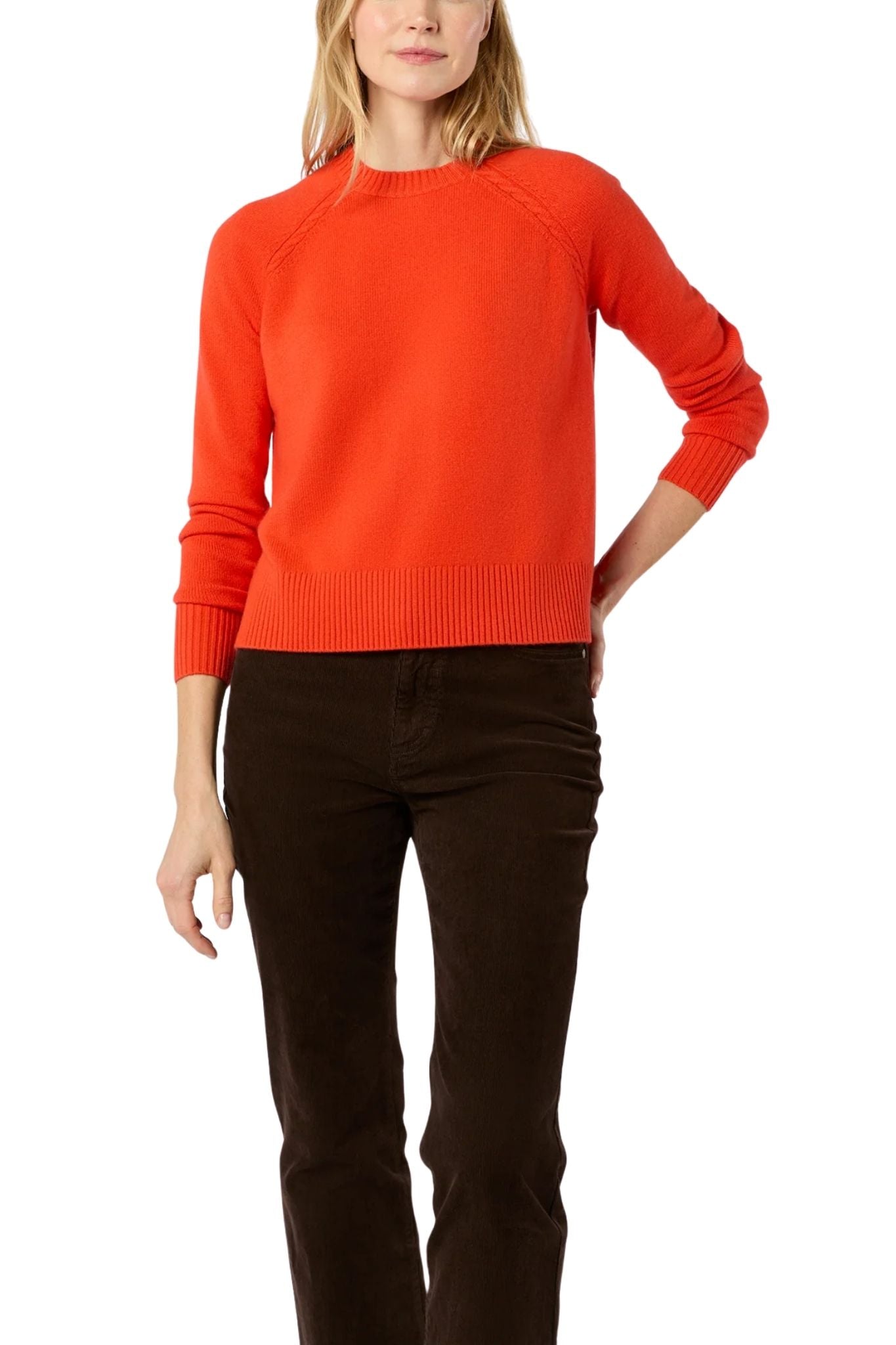 Ann Mashburn Aria Sweater - Vermillion