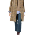 Ann Mashburn Balmacaan Coat - Vermillion
