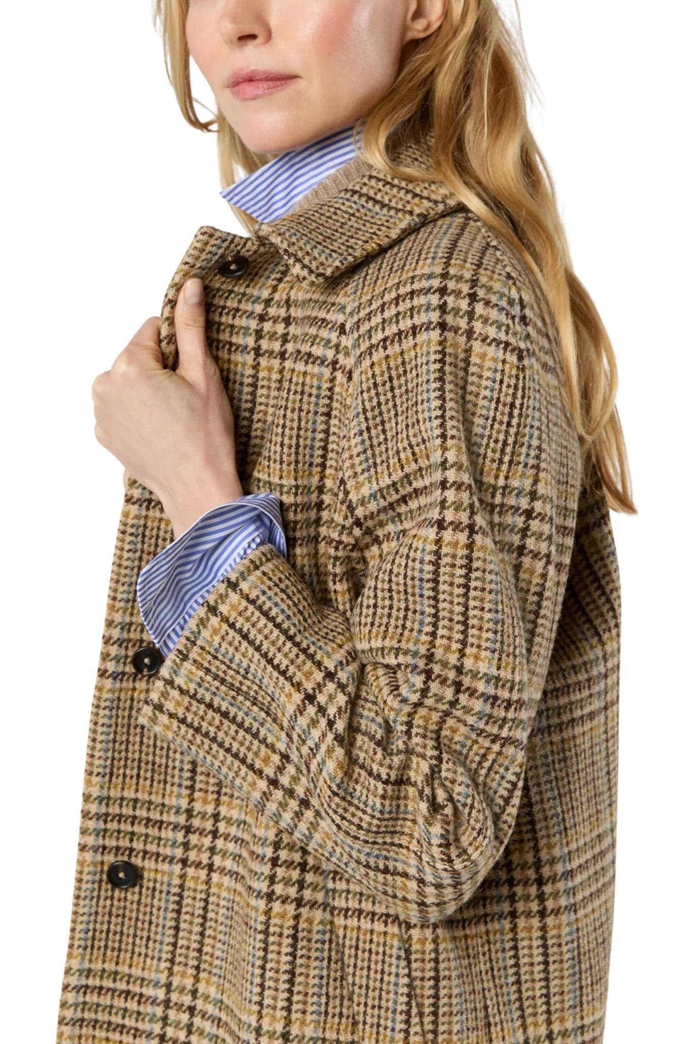 Ann Mashburn Balmacaan Coat - Vermillion