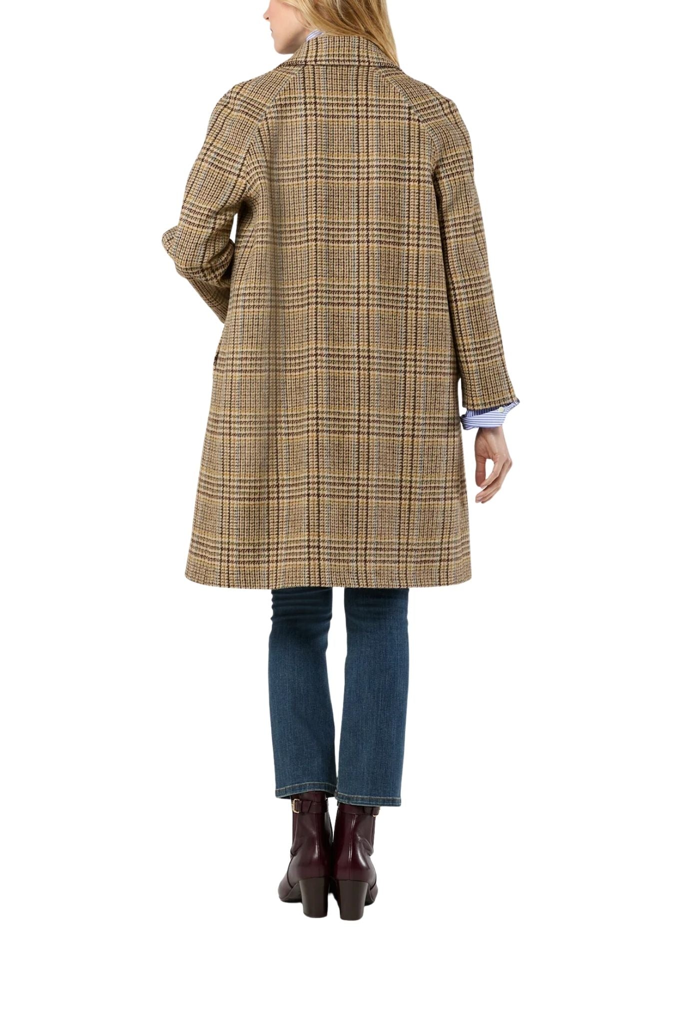 Ann Mashburn Balmacaan Coat - Vermillion