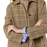 Ann Mashburn Balmacaan Coat - Vermillion