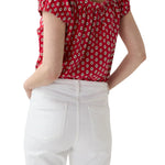 Ann Mashburn Bridget Top - Vermillion