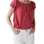 Ann Mashburn Bridget Top - Vermillion