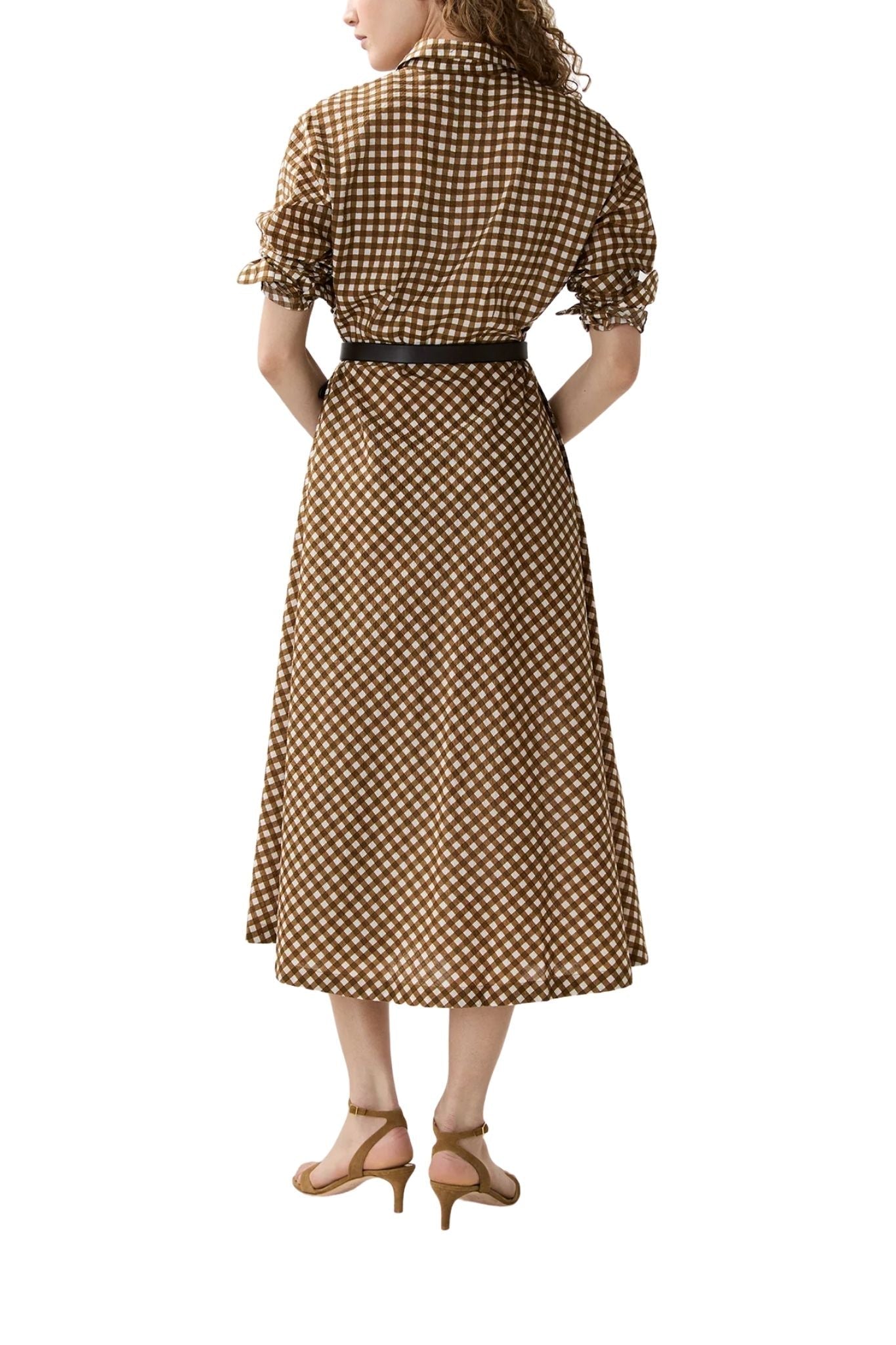 Ann Mashburn Charlie Shirtwaist Dress - Vermillion