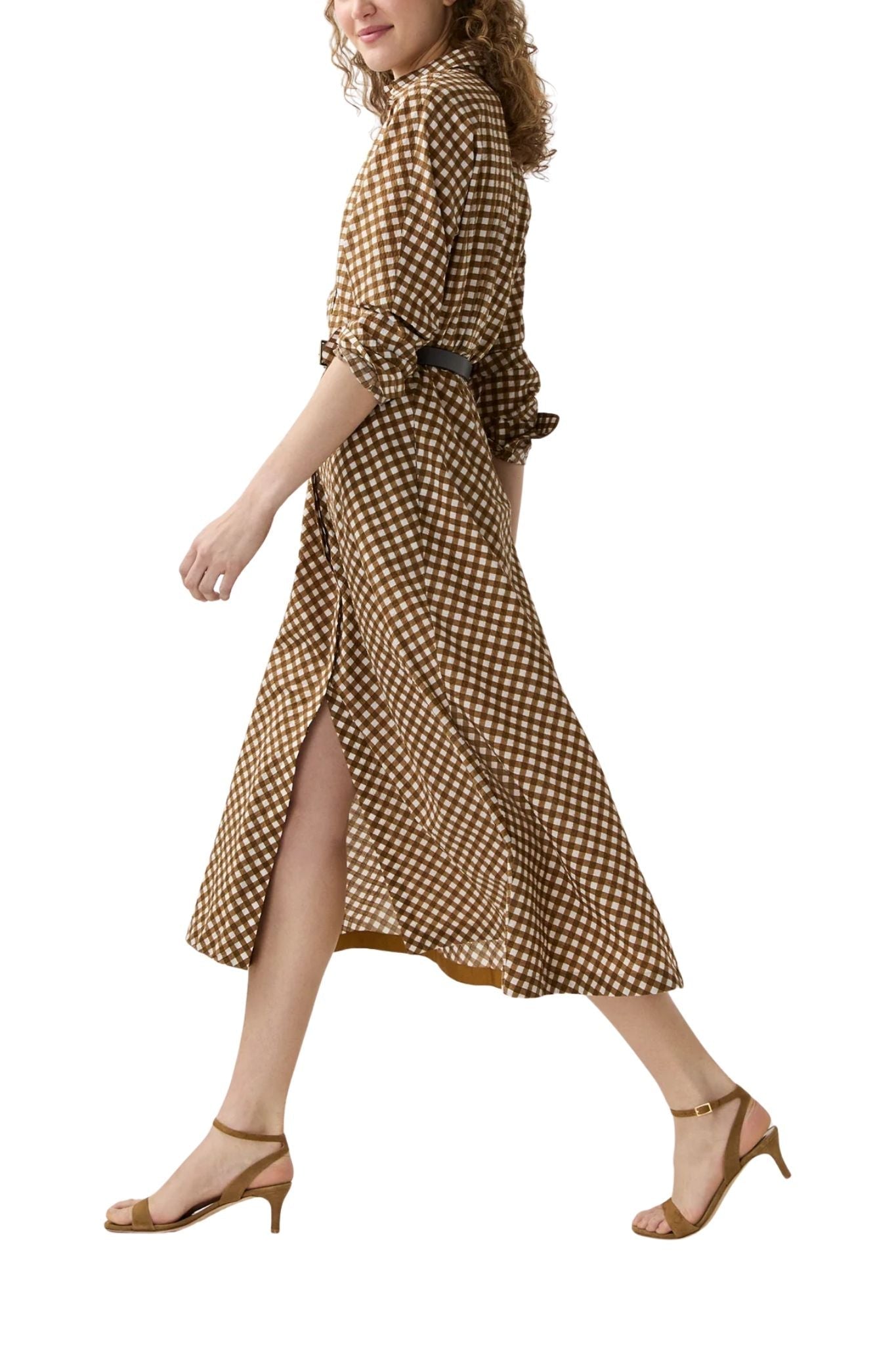 Ann Mashburn Charlie Shirtwaist Dress - Vermillion